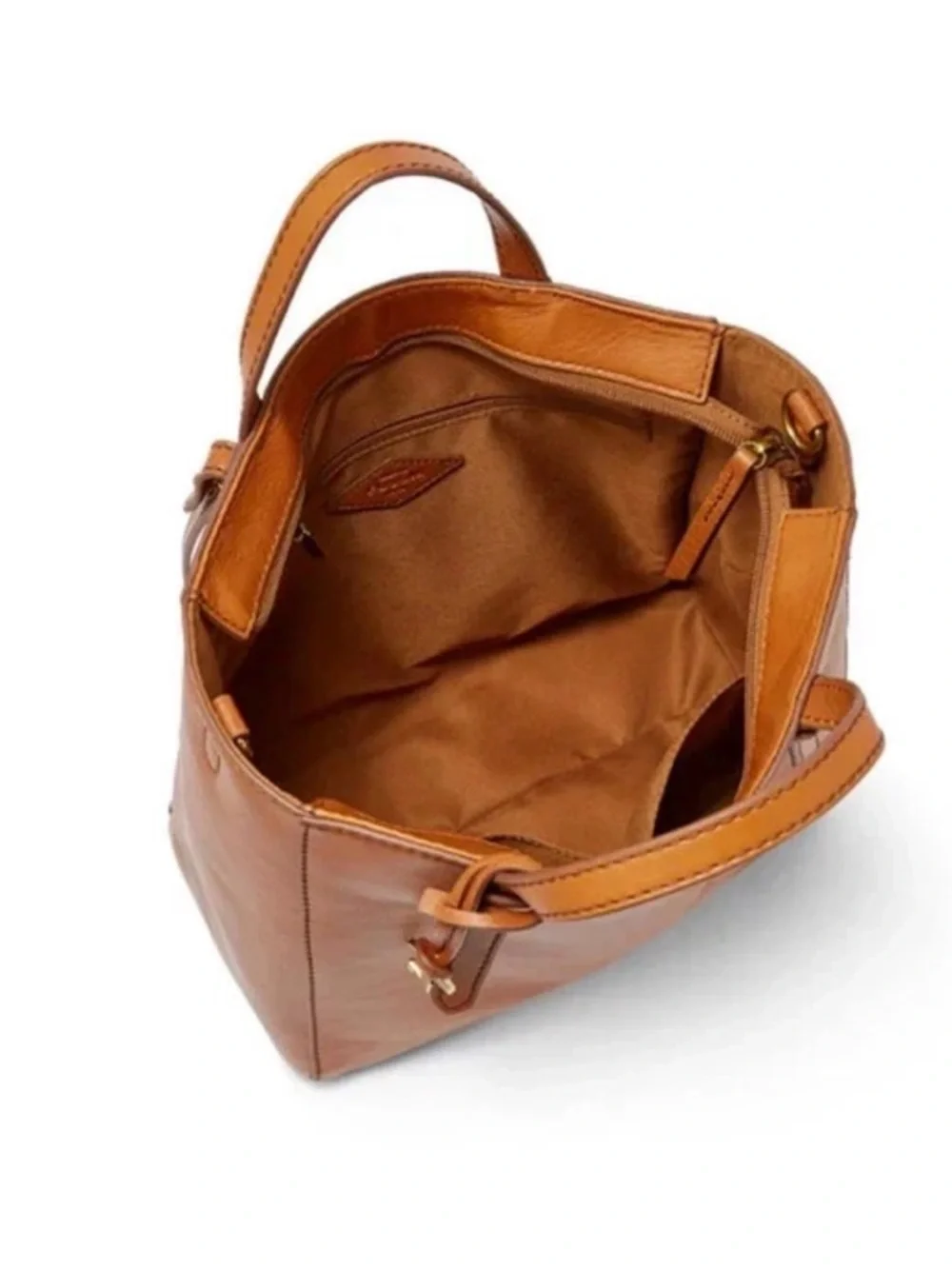 Fossil Camilla Convertible Backpack in Cognac Leather - Picture 2 of 9